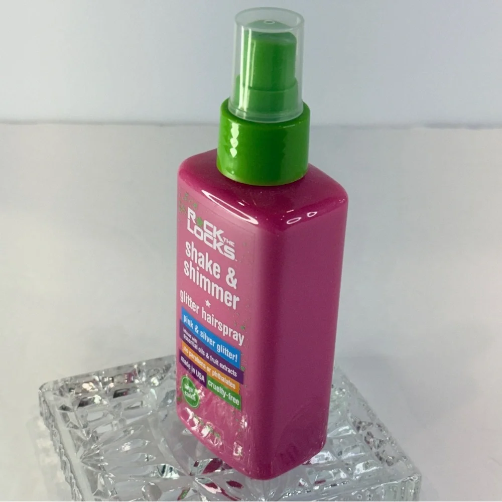 🆕 Shimmer Glitter Hairspray 💖 Pink & Silver Sugar Cookie 💖💖 5 oz
